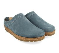 HAFLINGER Malmö Eleganter Clog aus Leder mit Gummisohle und Kork Latex Fußbett (Jeans 1751), Gr. 46