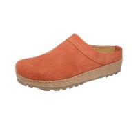 Hausschuh HAFLINGER "Haflinger Hausschuhe Leder", Herren, Gr. 41, orange, Leder, Schuhe Hausschuh (90803511-41) orange