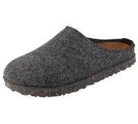 Haflinger Manhattan Damen Hausschuhe Clog Filzschuhe Hüttenschuhe grau Wollfilz