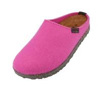HAFLINGER Damen Pantoffel Herren Filz Hausschuh Manhattan Clog 391001, Größe:42 EU, Farbe:Rosa