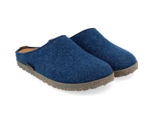 Haflinger - Manhattan - Hüttenschuhe, Gr. 36, blau (Jeans)