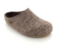 HAFLINGER Grizzly Michl Filzpantoffel Hausschuh mit Gummisohle Torf, Gr. 42