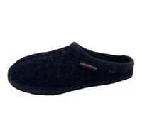 HAFLINGER Walktoffel Alaska Wolle Filzpantoffel Hausschuh Graphit, Gr. 43