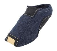 HAFLINGER Pocahontas Pantoffel Hausschuh mit TR-Gummisohle Wechselfussbett unisex (Jeans 72), Gr. 42