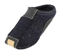 HAFLINGER Pocahontas Pantoffel Hausschuh mit TR-Gummisohle Wechselfussbett unisex (Kapitän 79), Gr. 36