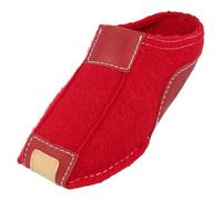 HAFLINGER Schuhe Damen Herren Hausschuhe Pantoffeln Wolle Pocahontas 411001, Größe:36 EU, Farbe:Rot