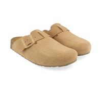 HAFLINGER Porto Eleganter Clog aus Canvas mit Gummisohle und Kork Latex Fußbett Hausschuh Unisex Sahara (1841), Gr. 42