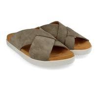 HAFLINGER Sienna Summer Slide Pantolette Sandale Damen Oliv (Kahki 1775), Gr. 41