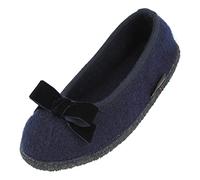 Haflinger - Women's Fiocco - Hüttenschuhe, Gr. 36, blau (Mittelblau)
