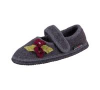 Haflinger Slipper Hortensia 673067-4 anthrazit Wolle für Kinder, grau, Größe 31 EU