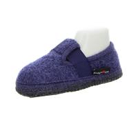 Haflinger Slipper Joschi 621002-72 jeans Wollwalk für Kinder, blau, Größe 37 EU