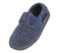Haflinger - Kid's Slipper Joschi - Hüttenschuhe, Gr. 24, blau/schwarz (Jeans)