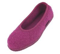 HAFLINGER Slipper Marina Filzpantoffel Hausschuh Ballerina Fuchsia, Gr. 41