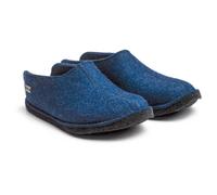 Haflinger Hausschuhe Flair Smily Filzpantoffeln aus Wollfilz Jeans Blau Größe 37