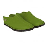 Haflinger - Smily - Hüttenschuhe, Gr. 42, oliv (GrasGreen)