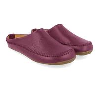 HAFLINGER Softi Lederpantoffeln Hausschuhe Ballerina im schlichten Design (Kardinal 322), Gr. 39