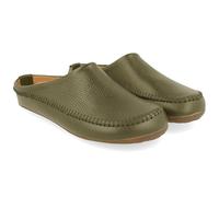 HAFLINGER Softi Lederpantoffeln Hausschuhe Ballerina im schlichten Design (Schilf 340), Gr. 41