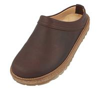 HAFLINGER Travel-Cassic Eleganter Clog aus Leder Gummisohle und Kork Latex Fußbett