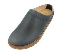HAFLINGER Travel-Classic Eleganter Clog aus Leder mit Gummisohle Schwarz (Bali 835), Gr. 43