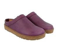 HAFLINGER Travel-Classic Eleganter Clog aus Leder mit Gummisohle (Violett 1429), Gr. 44