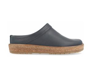 Haflinger - Travel-Classic - Unisex Komfort Leder-Pantoffel - Dunkelblau (Bali), Gr. 43