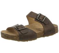 Haflinger Unisex-Kinder Bio Andrea T-Spangen Sandalen, Braun 730), 31 EU