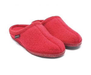 Haflinger - Walktoffel Alaska - Hüttenschuhe, Gr. 46, rot (BrickRed)