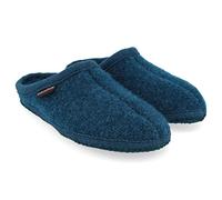 HAFLINGER Walktoffel Alaska Wolle Filzpantoffel Hausschuh Türkis, Gr. 40