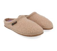 Haflinger - Walktoffel Striped - Hüttenschuhe, Gr. 38, beige (Almond)