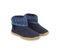 HAFLINGER Woll-Hausschuhe "Fidelius Yuki" in Blau - Größe 28 | Baby Hausschuhe