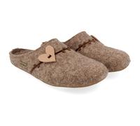 Haflinger - Women's Everest Coeur - Hüttenschuhe, Gr. 36, braun (Peat)