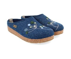 Haflinger - Women's Grizzly Amaya - Hüttenschuhe, Gr. 37, blau (Jeans)