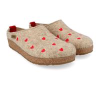Haflinger - Women's Grizzly Cuoricini - Hüttenschuhe, Gr. 42, beige (BeigeMelange)