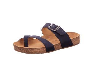 Haflinger Zehentrenner für Damen, blau, Größe 38 EU
