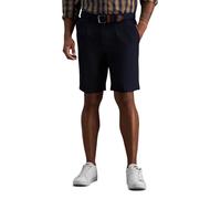 Haggar Cool 18 Herren-Shorts mit versteckter Taille und Falten vorne - Blau - 54 DE