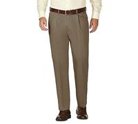 Haggar Herren bügelfrei Dress Pants, Bark, 38W / 32L EU