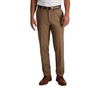 Haggar Herren Cool 18 Pro Slim Fit Flat Front Premium Flex Bund Lässige Hose, Toasted Coconut, 29W / 30L