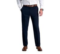 Haggar Herren Coole 18 Klassische Passform, Flache Vorderseite, versteckter erweiterbarer Bund, Freizeithose Cool 18 Classic Fit Flat Front Hidden Expandable Waistband Casual Pant