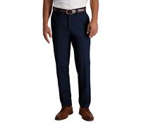 Haggar Herren Coole 18 Pro Slim Fit Freizeithose mit Flacher Vorderseite Hose, Dunkles Marineblau, 34W / 32L