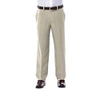 Haggar Herren ECLO Repreve Stria Flat Front Dress Pant Klassische Hose, Sand, 32W / 32L