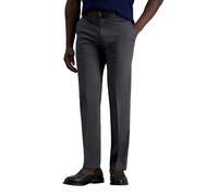 Haggar Herren-Freizeithose, bügelfrei, Khaki, gerade Passform und schmale Passform, Flache Vorderseite, Sandy, 33B x 34L, dunkelgrau, 34W / 29L