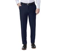 Haggar Herren Hochwertige Bequeme Anzughose - Schmale Passform, Flache Vorderseite Hose, Blau, 30W / 30L