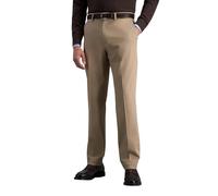 Haggar Herren Hochwertige, bügelfreie Khaki-Freizeithose, gerade Passform, Flache Vorderseite Lässige Hose, 38W / 34L