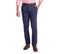 Haggar Herren Iron Free Premium Khaki Slim-Straight Fit Flat Front Flex Waist Casual Pant Hose, Indigo/Mandala-Traum, 36W / 30L