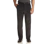 Haggar Herren 21 Wale Stretch Cord, Dehnbare Taille, Klassische Passform, einfarbige Vorderhose - Blau - 34W / 30L