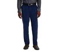 Haggar Herren Klassische Passform, Stretch-kord Lssige Hose, Cadet Blau, 40W / 30L