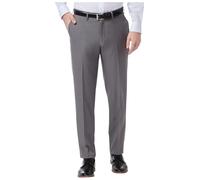 Haggar Herren Premium Comfort Anzughose - Slim Fit Flat Front Hose, grau, 36W / 34L