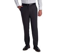 Haggar Herren Premium Comfort Anzughose - Slim Fit Flat Front Klassische Hose, Tiefes grau, 34W / 29L