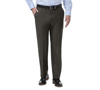 Haggar Herren Premium Comfort Classic Fit Flat Front Expansive Taille Hose - grau - 44W / 30L