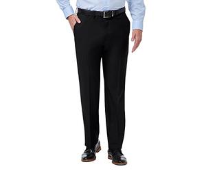 Haggar Herren Premium Comfort Classic Fit Flat Front Dress Pants-Regular and Big & Tall Sizes Anzughose, schwarz, 40W / 29L